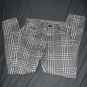 Zara Man Houndstooth Print Skinny Pants Trousers Size 30 Waist